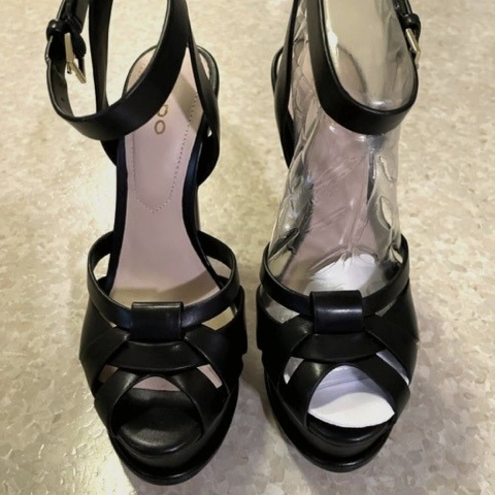 Aldo 'Lacla' Womens Platform Sandals - Stiletto Heel - Black - Size 5